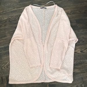 3/4 Sleeve Light Pink Cardigan
